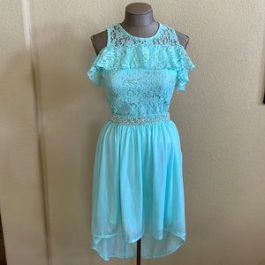 Beautees 2 Piece Bodysuit and Skirt Set